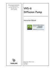 VHS-6 Diffusion Pump - Pascal Technologies, Inc