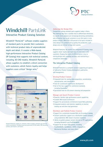 PartsLink Datasheet 2pg - PTC.com