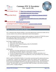 Customer PTC E-Newsletter - PTC.com