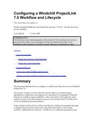 Configuring a Windchill ProjectLink 7 - PTC.com