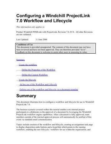 Configuring a Windchill ProjectLink 7 - PTC.com