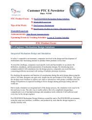 Customer PTC E-Newsletter - PTC.com