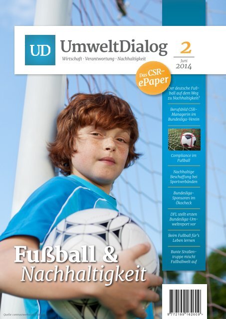 Fußball & Nachhaltigkeit - UmweltDialog E-Paper Nr. 2 (Juni 2014)
