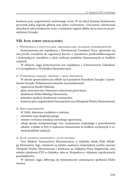 Sprawozdanie 2010_int.pdf - Polskie Towarzystwo Ekonomiczne