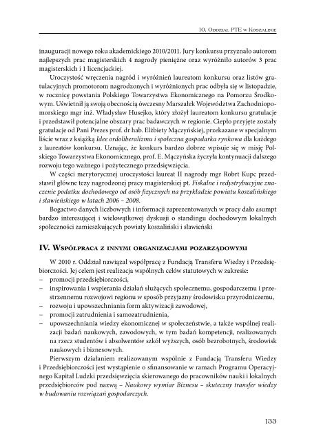 Sprawozdanie 2010_int.pdf - Polskie Towarzystwo Ekonomiczne