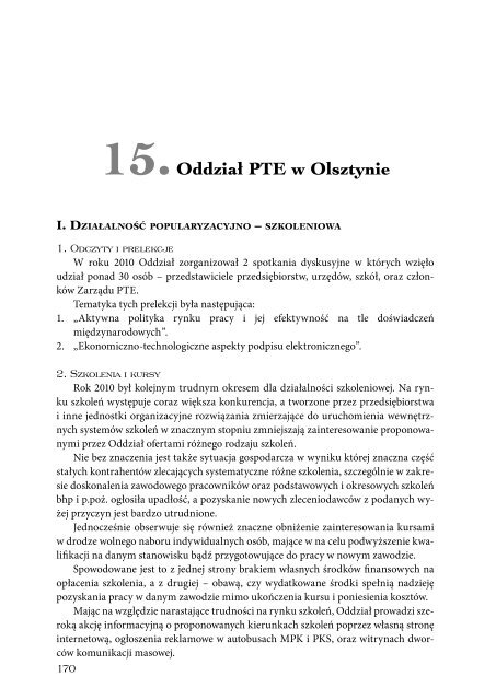 Sprawozdanie 2010_int.pdf - Polskie Towarzystwo Ekonomiczne