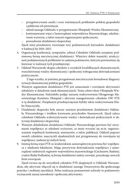 Sprawozdanie 2010_int.pdf - Polskie Towarzystwo Ekonomiczne