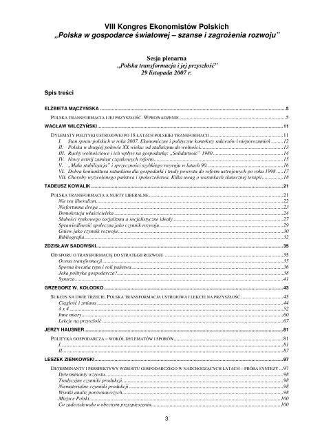 Polska transformacja i jej przyszÅoÅÄ - Polskie Towarzystwo ...