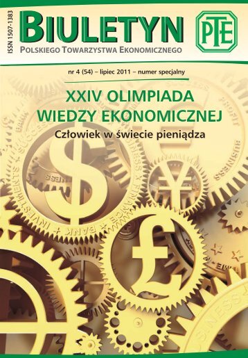 Biuletyn PTE nr 4 (54) - lipiec 2011 - Polskie Towarzystwo ...