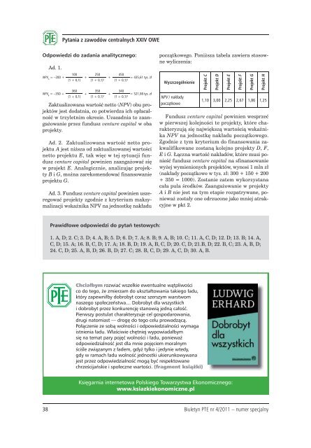 Biuletyn PTE nr 4 (54) - lipiec 2011 - Polskie Towarzystwo ...