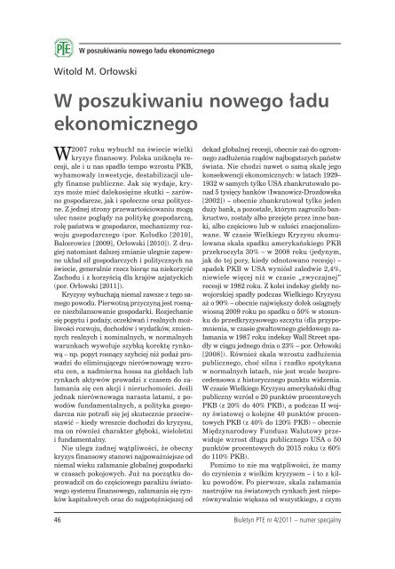 Biuletyn PTE nr 4 (54) - lipiec 2011 - Polskie Towarzystwo ...