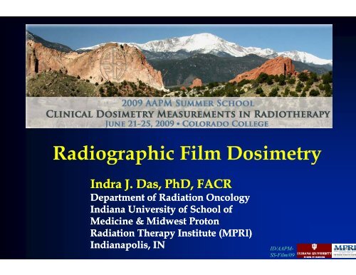 Radiographic Film Dosimetry