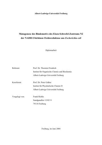 Mutagenese des Bindemotivs des Eisen-Schwefel-Zentrums N2 der NADH:Ubichinon Oxidoreduktase aus E. coli.pdf
