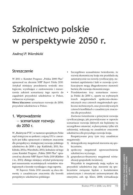 SpoÅeczny wymiar kryzysu â lekcja dla przyszÅoÅci - Polskie ...