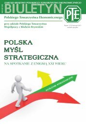 POLSKA MYÅL STRATEGICZNA - Polskie Towarzystwo Ekonomiczne