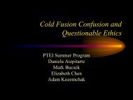 Case 11: Cold Fusion Case Consequences and Outcomes