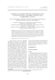 steroidal glycosides from the underground parts of allium ursinum l ...