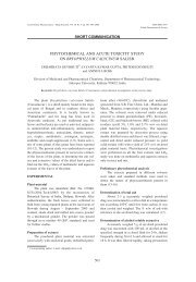 Phytochemical and acute toxicity study on Bryophyllum calycinum