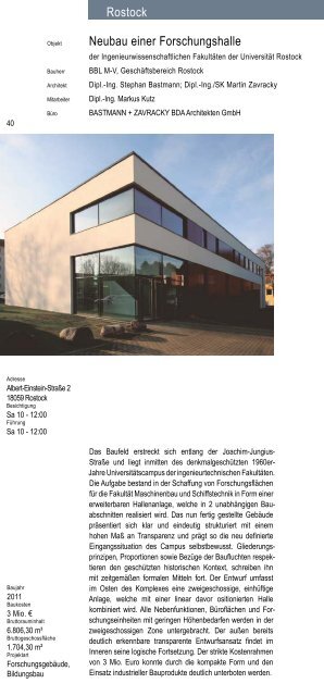 TAG DER ARCHITEKTUR - Architektenkammer Mecklenburg ...