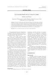 FLAVONOIDS FROM PRUNUS SEROTINA EHRH.