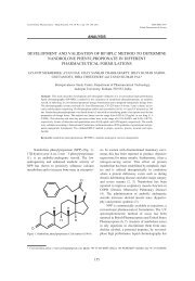 development and validation of rp hplc method to determine ...