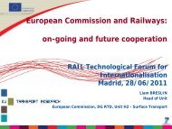 European Commission and Railways: on-going and future cooperation