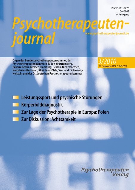 journal Psychotherapeuten - Psychotherapeutenkammer NRW