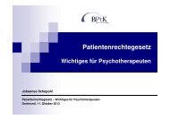 Patientenrechtegesetz - Wichtiges für Psychotherapeuten
