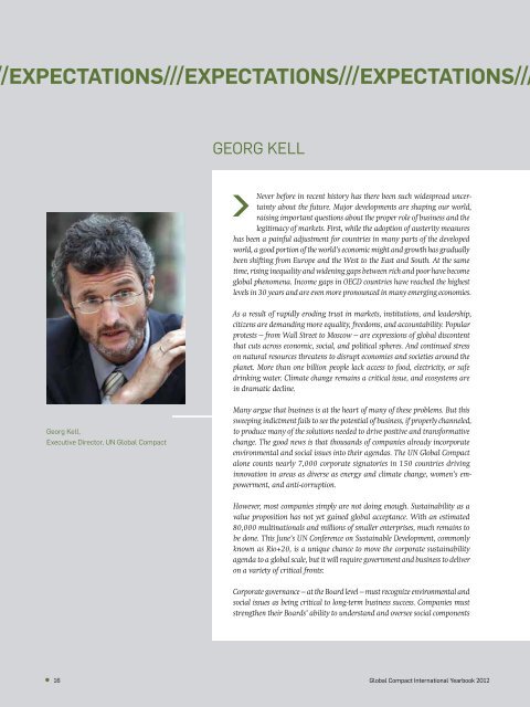 Global Compact International Yearbook 2012