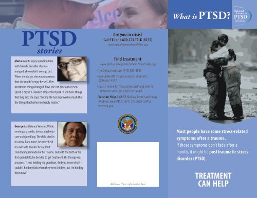 What is PTSD Brochure - National Center for PTSD