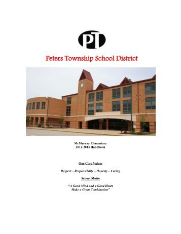 McMurray Elementary Student Handbook - Peters Township School ...