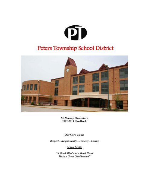 McMurray Elementary Student Handbook - Peters Township School ...