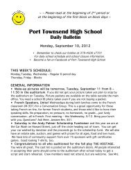 Download the bulletin for 9.10.12 - Port Townsend School District