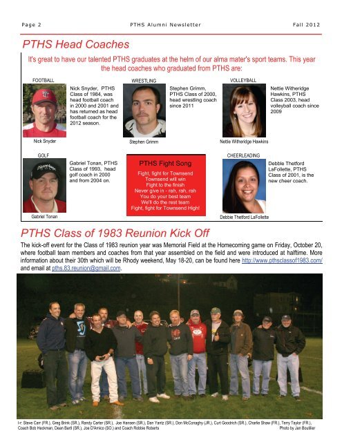 Fall 2012 Newsletter - Port Townsend School District