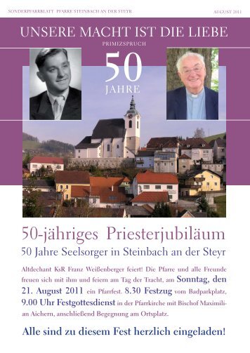 50-jähriges Priesterjubiläum - Diözese Linz