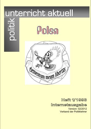Textausgabe als .PDF-Datei - Politik Unterricht Aktuell