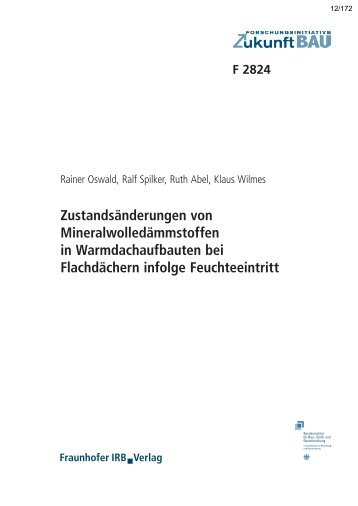 Zustandsänderungen von Mineralwolledämmstoffen in ... - PU Europe