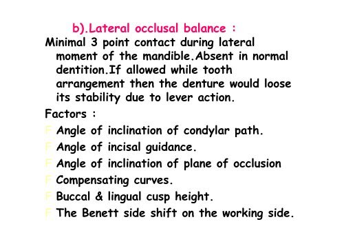 balanced occlusion