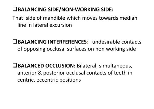 balanced occlusion