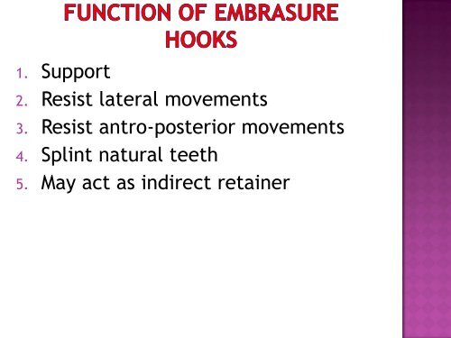 Occlusal Rest