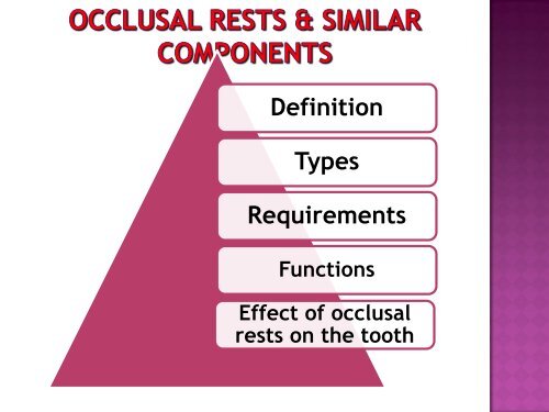 Occlusal Rest