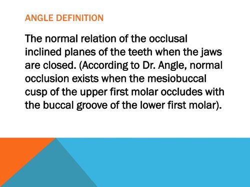 NORMAL OCCLUSION