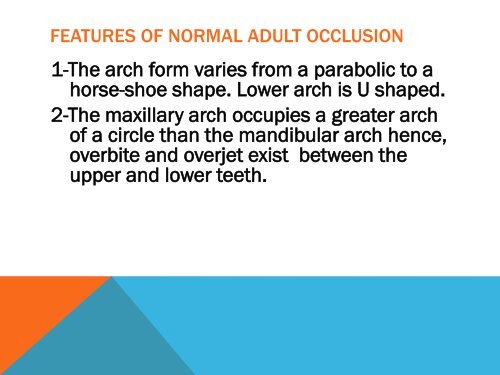 NORMAL OCCLUSION