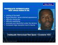 Inadequate Interocclusal Inadequate Interocclusal Rest Space ...