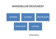 MANDIBULAR MOVEMENT