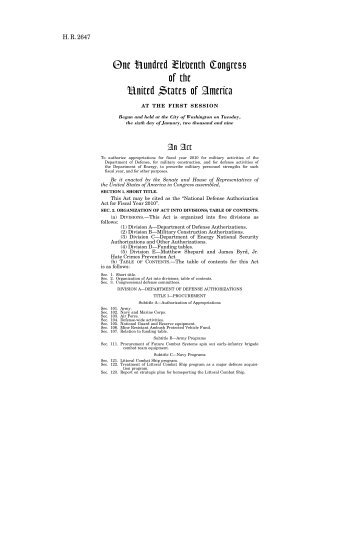 H.R. 2647 (ENR) - U.S. Government Printing Office