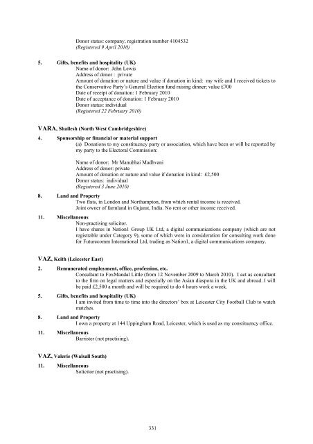 PDF version - United Kingdom Parliament