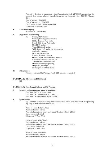 PDF version - United Kingdom Parliament