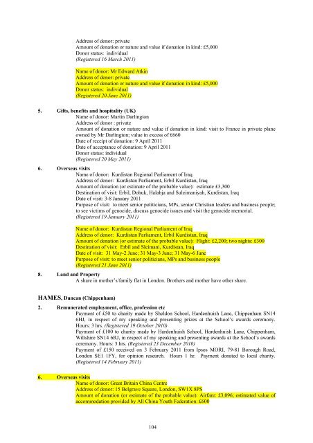 PDF version - United Kingdom Parliament