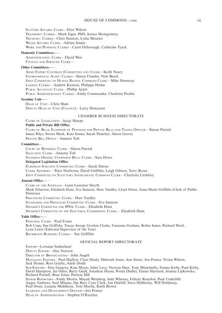 PARLIAMENTARY DEBATES - United Kingdom Parliament